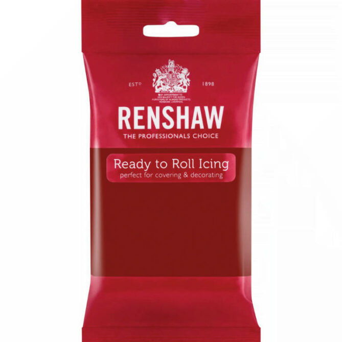 Pâte à sucre Renshaw couleur rouge rubis