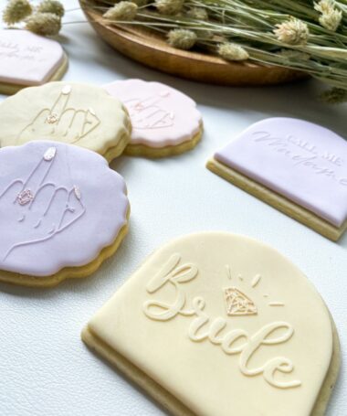 Tampon biscuit, mariage, Bride