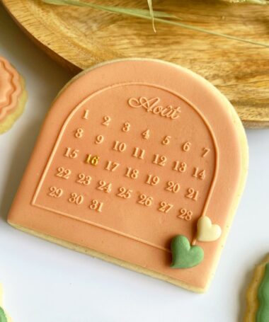 Tampon biscuit, mariage, Calendrier