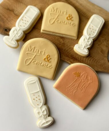 Tampon biscuit, mariage, Mari & Femme