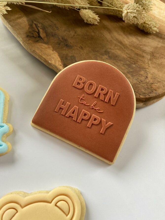 Tampon biscuit, naissance, Born to be happy visuel