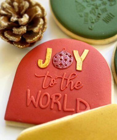 Tampon biscuit, noël, Joy to the world