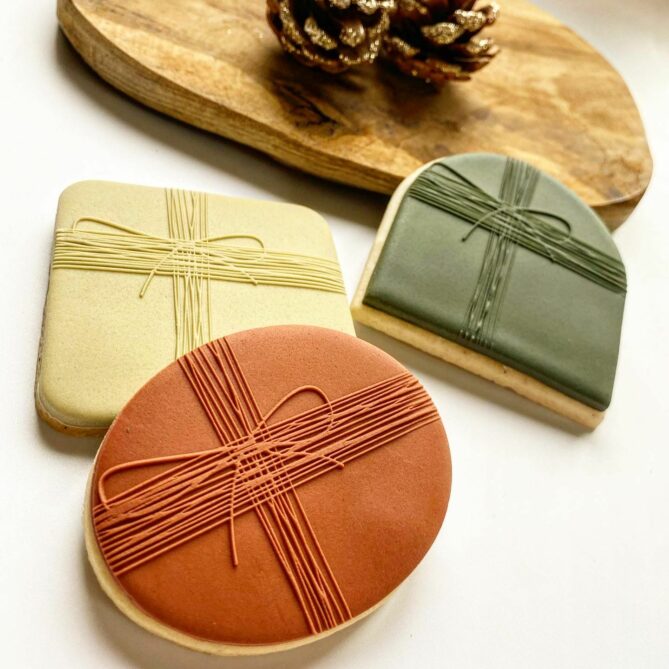 Tampon biscuit, noël, Paquet minimaliste