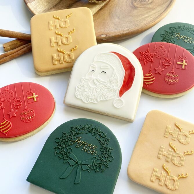 Tampon biscuit, noël, Présentation collection de Noël
