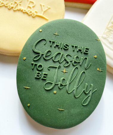 Tampon biscuit, noël, This the season to be jolly