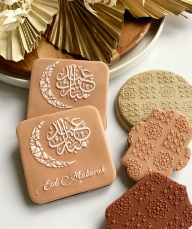 Tampon biscuit, Eïd, Eïd Mubarak calligraphie