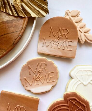 Tampon biscuit, mariage, Mr & Mme 2