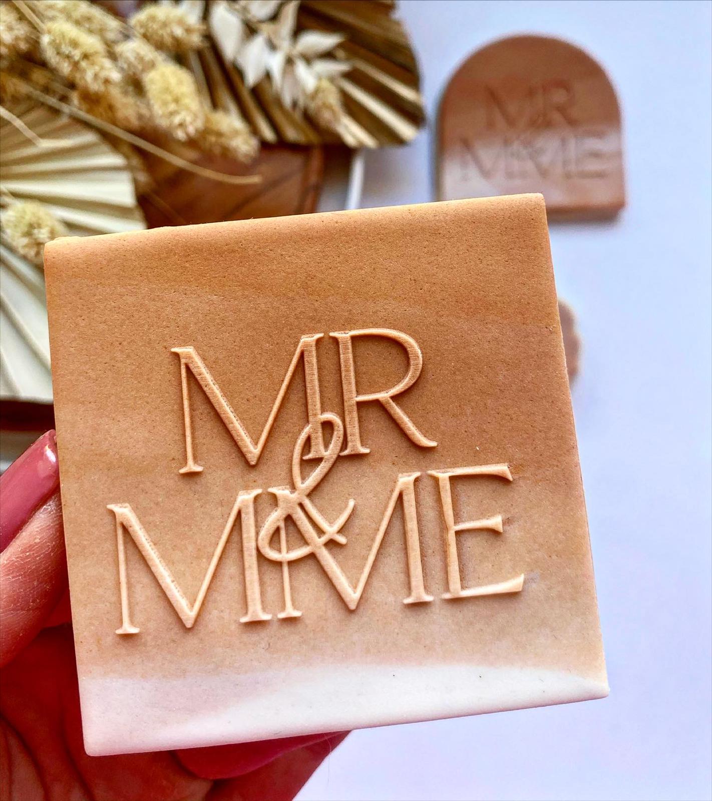 Tampon biscuit - Mariage - Mr & Mme 2 – L'atelier de Sarah
