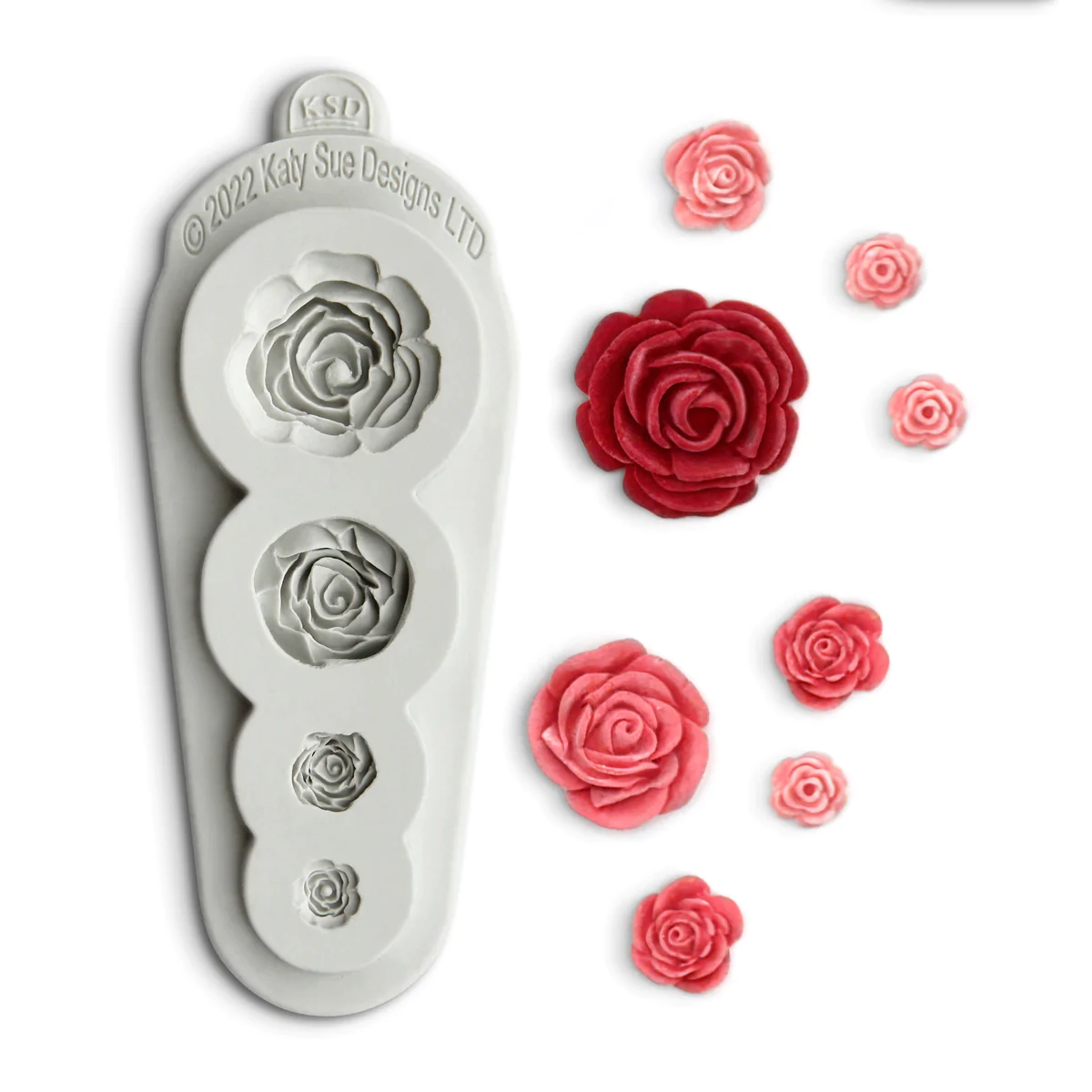 Katy Sue Design - Moule en silicone - Quatre roses