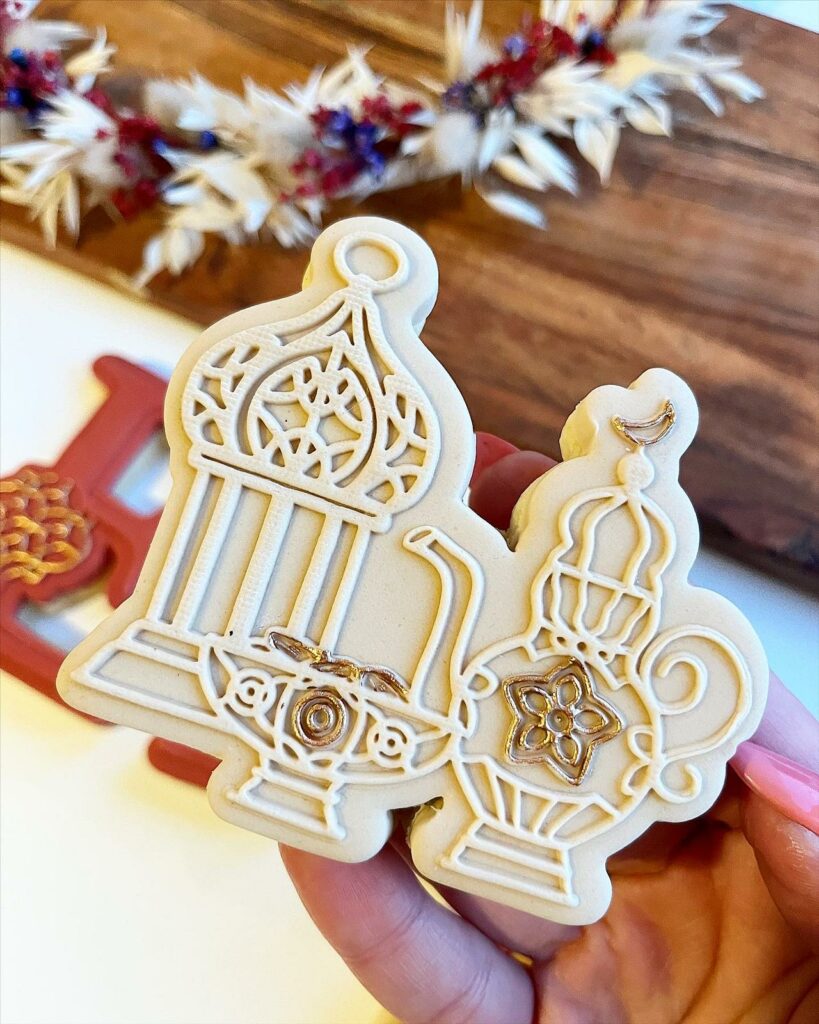 Tampon Biscuit - Noël - Set Tampon - Bougie + Emporte-pièce – L'atelier De Sarah