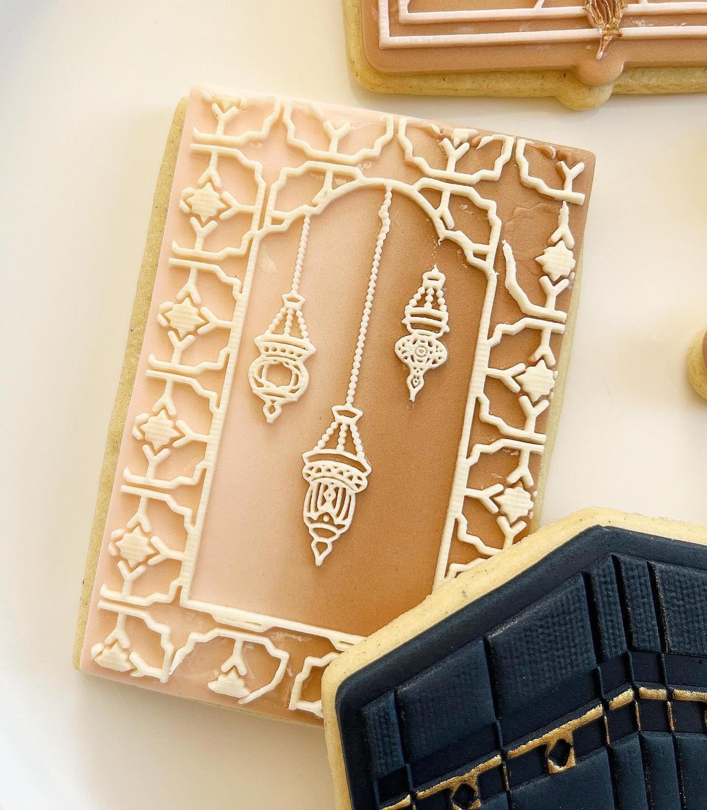 Set tampon biscuit et emporte-pièce, Eid, Lanternes mosaïque