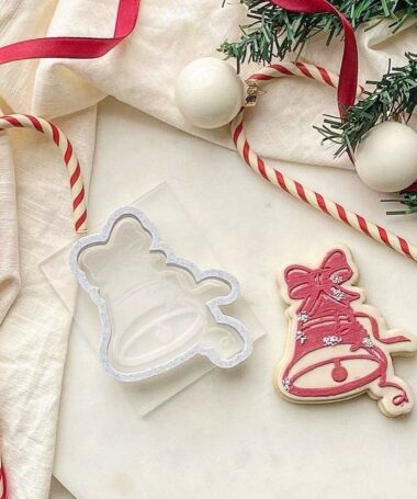 Set tampon biscuit, Noël, Cloche